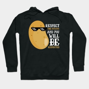 Respect The Potato Funny Potato Hoodie